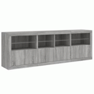 Helloshop26 - Buffet bahut commode armoire meuble de rangement organisateur cuisine salle de séjour salon avec lumières LED sonoma 02_0030067 - 3000 Helloshop26 - Buffet bahut commode armoire meuble de rangement organisateur cuisine salle de séjour salon avec lumières LED sonoma 02_0030067 - 3000