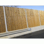 Mur anti bruit bois