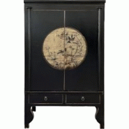 OPIUM OUTLET Armoire buffet commode sideboard console chiffonnier asia meubles chinois asiatique vintage oriental entièrement monté - noir Bois mass OPIUM OUTLET Armoire buffet commode sideboard console chiffonnier asia meubles chinois asiatique vintage oriental entièrement monté - noir Bois mass