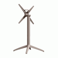 Pied ELYPSON Pliable en aluminium et polypropylène pour extérieur - TIGAONE - marron 3701680310409