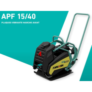 Plaque vibrante non réversible - moteur 2.9 kW - semelle de largeur de travail de 400 mm -Ammann - APF 15/40