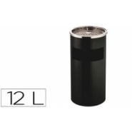 Réf. 102070 - cendrier corbeille métallique - hyperburo nouvelle - capacité 12 l