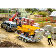 Remorque porte-engin robuste, configurable et polyvalente pour engins - Disponible en version double essieu - GENERAL PLANT -  551-2713-27-2-13