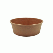 Saladiers 1100ml Carton rond Ø185mm Couleur Kraft 50un - 6621314