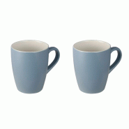 San Ignacio - Set de 2 tasses 340ml en porcelaine 8,3x5,7x10,2cm - Noia - bleu porcelaine Q4848 San Ignacio - Set de 2 tasses 340ml en porcelaine 8,3x5,7x10,2cm - Noia - bleu porcelaine Q4848