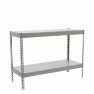 SimonRack Étagère Industrielle, 900x1500x750 mm, 2 Niveaux, Métal, Étagère Charge Lourde, Galvanisé - Simonforte - métal 8435104957110 SimonRack Étagère Industrielle, 900x1500x750 mm, 2 Niveaux, Métal, Étagère Charge Lourde, Galvanisé - Simonforte - métal 8435104957110