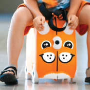 Sticker visage pour valise