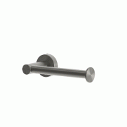 Support porte-rouleau papier toilette en acier inox satiné, structure résistante et durable, montage facile – SINED - gris inox PORTA-ROTOLO-LEVAN