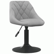 VidaXL Tabouret de bar Gris clair Velours Modèle Flex Nova Plus - 335316