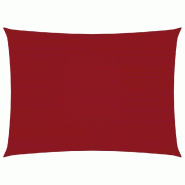 VidaXL Voile de parasol Tissu Oxford rectangulaire 4x6 m rouge Modèle Aurora Jardin - rouge 135657