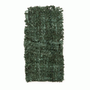 Bazar Bizar Porte-couvert en coton 13x25x1 cm vert forêt - vert textile INIE005FG