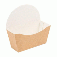 Boîte pour bagel The Pack carton brun 12x4.5x12cm - par 100
