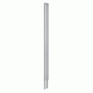 Cache montant en acier blanc H143x6cm - pour esthétique mural et tête de gondole
