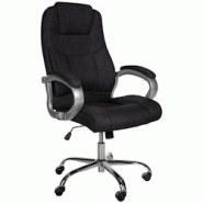 CLP Fauteuil de bureau XL Apoll Tissu Noir - noir textile 191691001 CLP Fauteuil de bureau XL Apoll Tissu Noir - noir textile 191691001