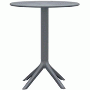 CLP Table Lacota Ø 60 cm Anthracite - gris plastique 325385 CLP Table Lacota Ø 60 cm Anthracite - gris plastique 325385