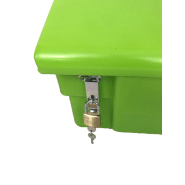 Coffres de jardin / bacs de stockage - 100 litres, avec grenouillères - fabriqué en France - CFFJDNHDAN-PU02/F_0