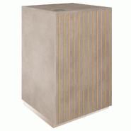 Comptoir Vertigo T03 MDF naturel et beton avec tiroir 60x60x93cm