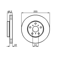 Disque de frein Bosch 0986478725 - ventilé, avant, boîte de 2 disques, 5 trous Disque de frein Bosch 0986478725 - ventilé, avant, boîte de 2 disques, 5 trous