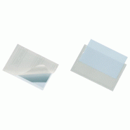 Durable Sachet de 10 étuis adhésifs POCKETFIX, 57x90 mm, transparent - 809319