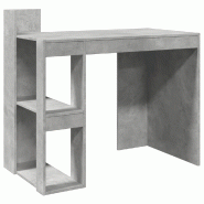 Helloshop26 - Bureau table poste de travail meuble d'ordinateur informatique étude 103,5 x 56,5 x 94 cm bois d'ingénierie gris 02_0023832 - 30002145 Helloshop26 - Bureau table poste de travail meuble d'ordinateur informatique étude 103,5 x 56,5 x 94 cm bois d'ingénierie gris 02_0023832 - 30002145