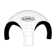 Stand igloo gonflable - design matelassé, personnalisable, résistant et éclairage LED Stand igloo gonflable - design matelassé, personnalisable, résistant et éclairage LED