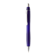 Stylo à bille - plastique avec corps coloré, clip en métal et poussoir chromé - encre bleue Stylo à bille - plastique avec corps coloré, clip en métal et poussoir chromé - encre bleue