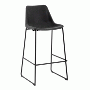 Tabouret haut Rodeo noir | Bolero - FB883