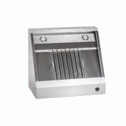 WALPOL KBS Hotte murale avec moteur 1200x700x450 mm forme trapézoïdale Prêt à raccorder Filtre type F2 - 30111014