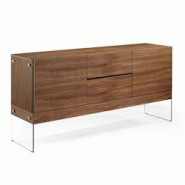 AC ANGEL CERDA Angel Cerdá Buffet en noyer et verre trempé 3062C 180 x 45 x 85 - marron Bois massif 8435631003397 AC ANGEL CERDA Angel Cerdá Buffet en noyer et verre trempé 3062C 180 x 45 x 85 - marron Bois massif 8435631003397