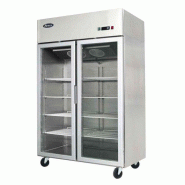 Armoire positive tropicalisée 2 portes vitrées inox - PMCF8605GR