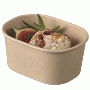 Barquette fibre de Bambou 260ml 10,8x8x5,2cm - par 500