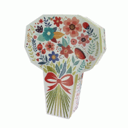 Boite carton forme bouquet Primavera 32x29x10 cm