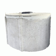 Cuve béton 2600L ovale - récupération d'eau de pluie Cuve béton 2600L ovale - récupération d'eau de pluie