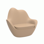 Fauteuil lounge in & out SABINAS  - camel