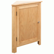 Helloshop26 - Armoire d'angle avec grand espace de rangement 59 x 45 x 80 cm style moderne en bois chêne 02_0046309 - Bois manufacturé 3000234165022