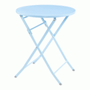 Helloshop26 - Table de jardin pliante 71 x 62 cm bleu ciel 03_0011035 - bleu 3000225542061