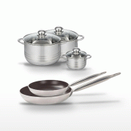 Lot Poêles 24/28 cm & Faitouts 12/20/24 cm Elo Bistro Line - gris 3176239985559