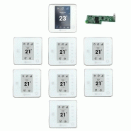PACK THERMOSTATS BLUE THINK RADIO AIRZONE BLANC CONNECTÉ 8 ZONES PACK THERMOSTATS BLUE THINK RADIO AIRZONE BLANC CONNECTÉ 8 ZONES