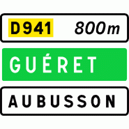 Panneau directionnel D41b - Sortie non numérotée - WP Signalisation Panneau directionnel D41b - Sortie non numérotée - WP Signalisation