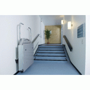 Plate-forme monte-escalier pour escalier droit - 200 kg ou 225/300 kg - télécommandée - conformité CE - HandiLift 7