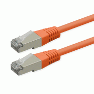 ROLINE Cordon Cat.6 (Classe E), PoE, S/FTP (PiMF) , orange, 7 m_0