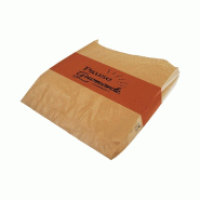 Sachets croissants kraft brun N°102 12x2,5+2,5x21cm - par 1000