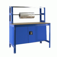 SimonRack Établi d’atelier, 1210x760 mm, porte-rouleau et armoire, Charge 600 kg, Bleu - BT-4 - bleu métal 8425437123276 SimonRack Établi d’atelier, 1210x760 mm, porte-rouleau et armoire, Charge 600 kg, Bleu - BT-4 - bleu métal 8425437123276