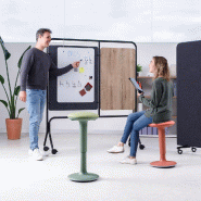 Tabouret de bureau ergonomique DOT - Bleu 810