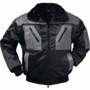 Veste de pilote ASKIM taille M noire/grise 60 % coton / 40 % PES NORWAY Veste de pilote ASKIM taille M noire/grise 60 % coton / 40 % PES NORWAY