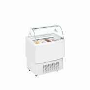 Vitrine ventilée pour glace FIJI 4 Blanc TEFCOLD