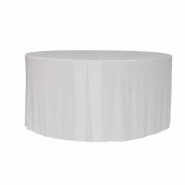 Zown Housse lisse pour table Planet180 – Blanc - blanc polyester SPTTP-00374