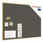 ALLBoards Tableau en Liège Gris avec Cadre en Bois 120×90 cm - gris TKGREY129D ALLBoards Tableau en Liège Gris avec Cadre en Bois 120×90 cm - gris TKGREY129D