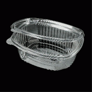 Barquette froide avec couvercle attenant PET 1,5 l 21x15x8,4cm - par 400