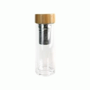 Bouteille de transport en verre double paroi avec infuseur à thé Cook Concept - multicolore 3561869021171 Bouteille de transport en verre double paroi avec infuseur à thé Cook Concept - multicolore 3561869021171